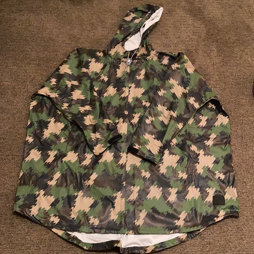 Scotch & Soda Camo Rain Poncho